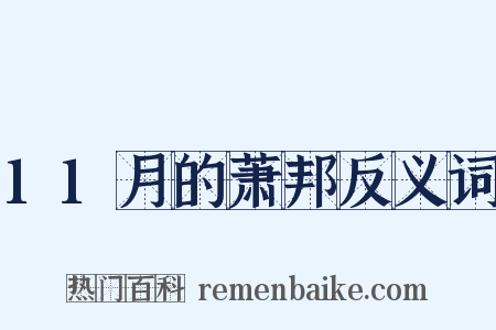 11月的萧邦反义词是什么意思的图片